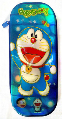 

Must Visit 1 Doraemon Cartoon pouch Art Artificial Leather Pencil Box(Set of 1, Blue)