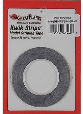 

Great Planes Striping Tape(Black)
