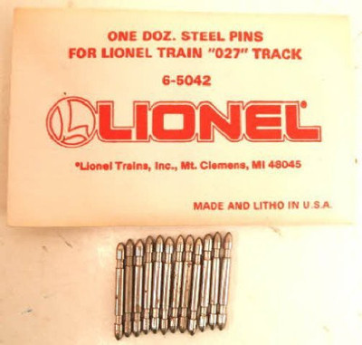 

Lionel Scale Steel Track Pins(Silver)