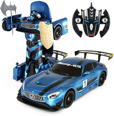 

Toy House officially licensed MercedesBenz GT3 Transformable & Rechargable car 2.4G Toy Car(Blue)