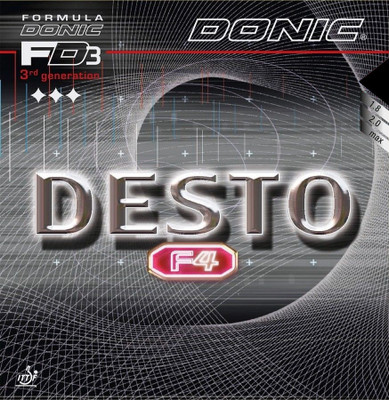 

Donic Desto F4 Max Black 0 mm Table Tennis Rubber(Black)