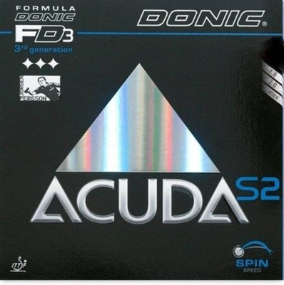 

Donic Accuda S2 Black 2.7 mm Table Tennis Rubber(Black)