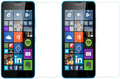 Cowboy Tempered Glass Guard for Nokia Lumia 640 duaL sim(Pack of 2)