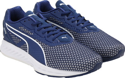 

Puma IGNITE 3 Running Shoes For Men(Blue, Grey, White, Blue depths-puma white