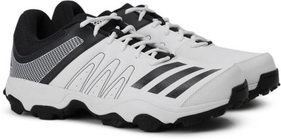 

ADIDAS HOWZATT IND Cricket Shoes For Men(White, Black, Ftwwht/conavy