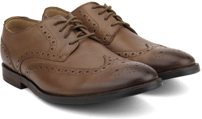 

Clarks Broyd Limit Tan Leather Lace Up For Men(Tan