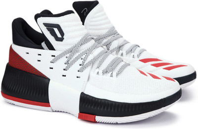 

ADIDAS DAME 3 Basketball Shoes For Men(Multicolor, Ftwwht/scarle/conavy