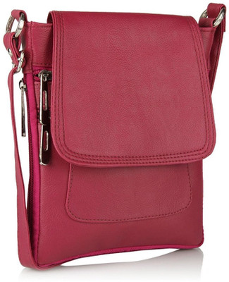 

style loft Women Casual Pink Genuine Leather Sling Bag