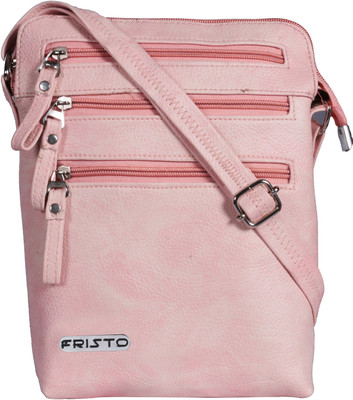 

Fristo Women Casual Pink PU Sling Bag