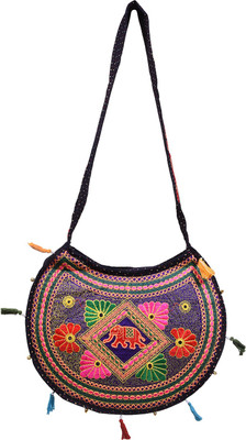 

Craft Trade Women Casual Multicolor Cotton Sling Bag