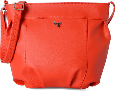 

Baggit Women Casual Orange Leatherette Sling Bag