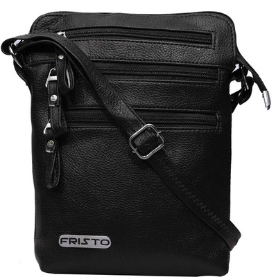 

Fristo Women Casual Black PU Sling Bag
