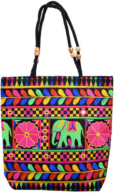 

Paradox Women Casual Black Cotton Shoulder Bag