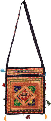 

Craft Trade Women Casual Multicolor Cotton Sling Bag