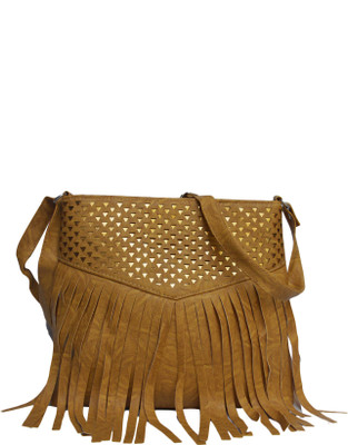 

Fashion Knockout Girls Casual Brown Genuine Leather Sling Bag