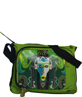 

Fashion Knockout Boys & Girls Casual Green, Black Polyester Sling Bag, Black;green
