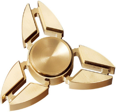 

Emob Fully Brass Tri Hand Spinning Crab Shape Fidget Finger Toy with High Speed Hybrid Brass Bearing-Gold(Gold)