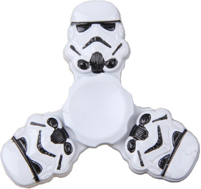 

Emob Starwars Stormtrooper Metal Fidget Tri Hand Spinner Toy With 12 balls Bearing(White)