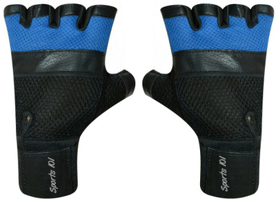 

Sports 101 Twin Net Pro fit X Gym & Fitness Gloves (, Multicolor, Black-blue