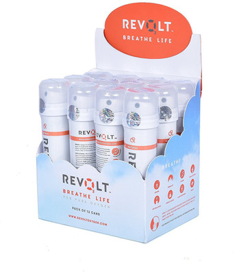 

REVOLT Mini Pocket Oxygen(N) Gas Box(Pack of 12 cans) Volume-1.5 Litre Sports Bottle Holder