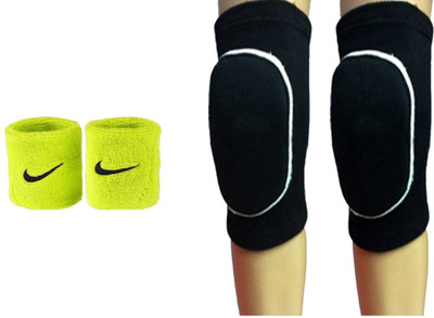 

GB Dancing Knee Pad Rounded With Wrist Band Knee, Calf & Thigh Support(Black, Multicolor