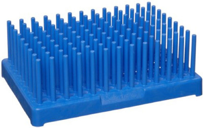 mLabs 1003 Plastic Test Tube Rack(50 White, Blue, Red)