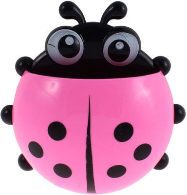 

Swarish Ladybird Design Suction Cup Plastic Toothbrush Holder(Multicolor, Wall Mount)