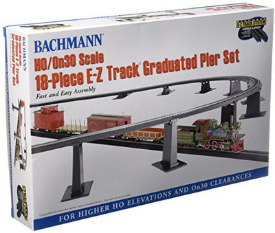 

Bachmann Trains E-Z TRACK Graduated Pier Set (compatible with On30)(Black)