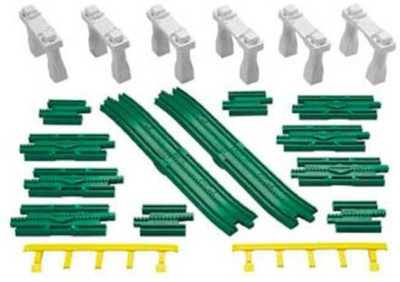 

Fisher-Price GeoTrax Elevation Track Pack-Straights(White, Green, Yellow), Green;white;yellow
