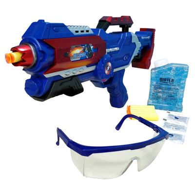 Bonkerz Avengers 2 in 1 Toy Gun Shoot With Water jelly balls and Soft Bullets(Multicolor)