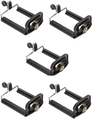 

ReTrack SET OF 5PC Clip Bracket Stand Holder Adapter Mount For Cell Phone Camera Monopod Tripod Kit(Black, Supports Up to 500 g)
