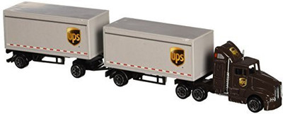 

Daron UPS Die Cast Tractor with 2 Trailers(Multicolor)