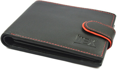 Imex International Men Black Genuine Leather Wallet(8 Card Slots)