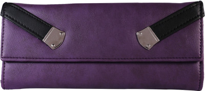 

Fantosy Women Casual Purple Artificial Leather Wrist Wallet(3 Card Slots)