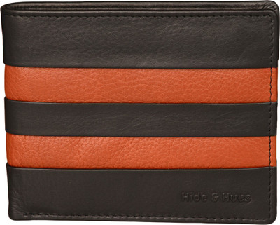 

Hide & Hues Men Black Genuine Leather Wallet(8 Card Slots), Black - fn
