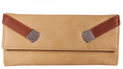

Fantosy Women Casual Beige Artificial Leather Wrist Wallet(3 Card Slots)
