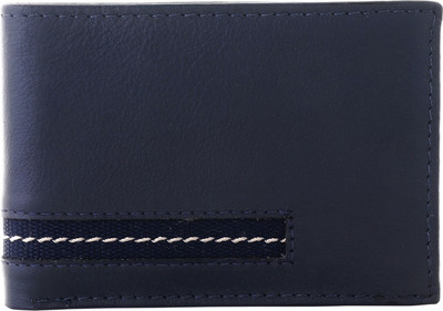 

msepl Men Blue Genuine Leather Card Holder(4 Card Slots)