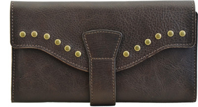 

CANVAS & AWL Women Casual Brown Genuine Leather Wallet(3 Card Slots), Chocolate brown
