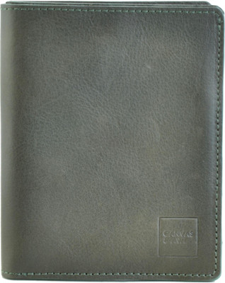 

CANVAS & AWL Boys Green Genuine Leather Wallet(8 Card Slots)
