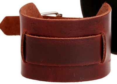 Leather friendship band sales