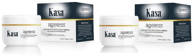 

Kasa Anti Wrinkle Revitalizing Skin Tightening Night Face Cream with Collagen & Elastin Booster (Pack of 2)(50 g)