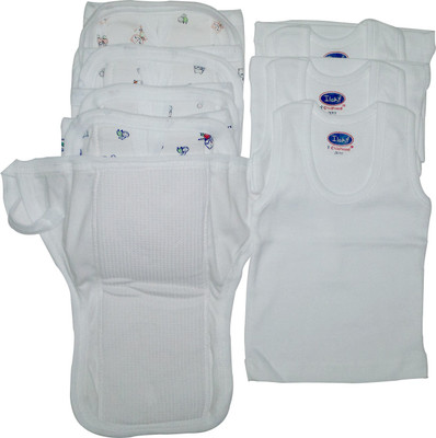 

Xchildhood White Diaper Nappy And Vest