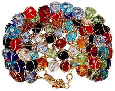 Penny Jewels Alloy Crystal Brass Bracelet