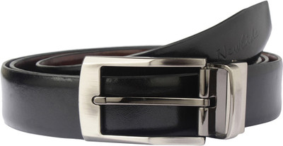 

Newhide Men Formal Brown, Black Genuine Leather Reversible Belt, Black;brown