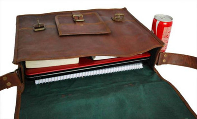 

craftshades handmade leather new briefcase Medium Briefcase - For Men & Women(brown)