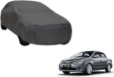 MOCKHE Car Cover For Toyota Etios (Without Mirror Pockets)(Grey)