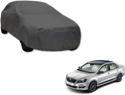 MOCKHE Car Cover For Skoda Rapid (Without Mirror Pockets)(Grey)