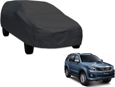 MOCKHE Car Cover For Toyota Fortuner (Without Mirror Pockets)(Grey)
