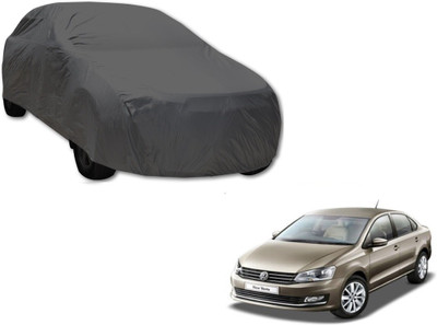 MOCKHE Car Cover For Volkswagen Vento (Without Mirror Pockets)(Grey)