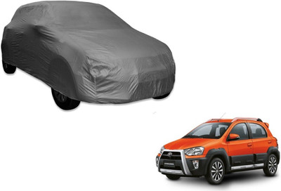 MOCKHE Car Cover For Toyota Etios Cross (Without Mirror Pockets)(Grey)